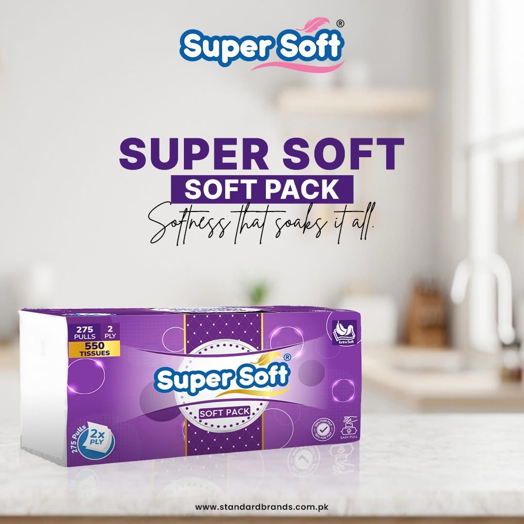 Imported Super Soft Pack 2-Ply 550 sheet