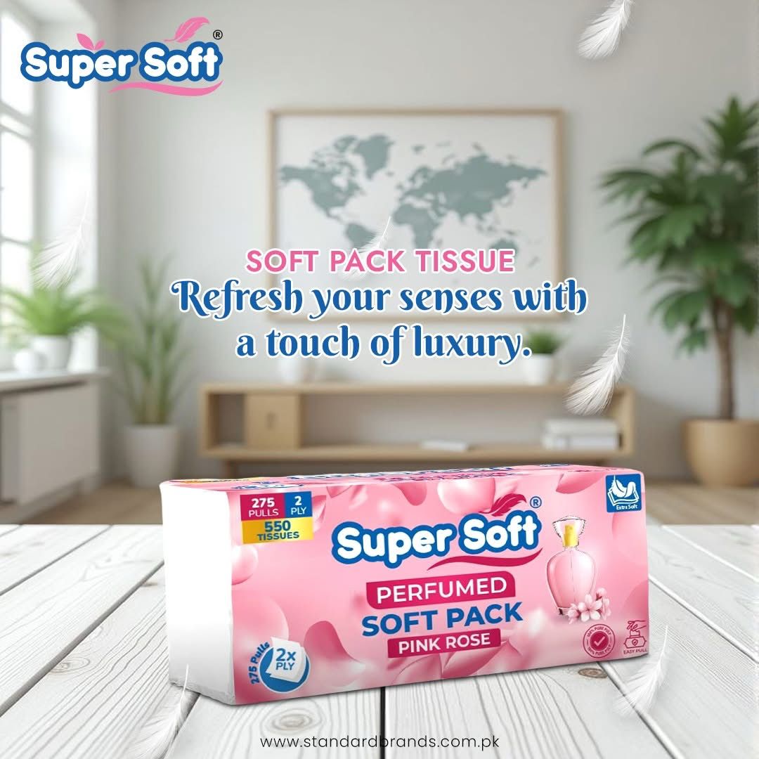 Imported Super Soft Pack  2-Ply 550 sheet