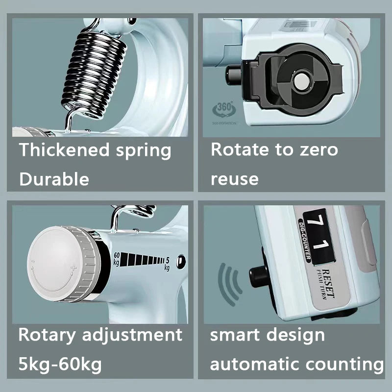 Hand Grip Gripper 5 To 60kg Adjustable Heavy Duty