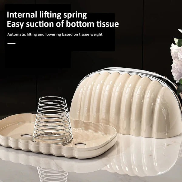 Shell Tissue Box With Tissues Papper π
