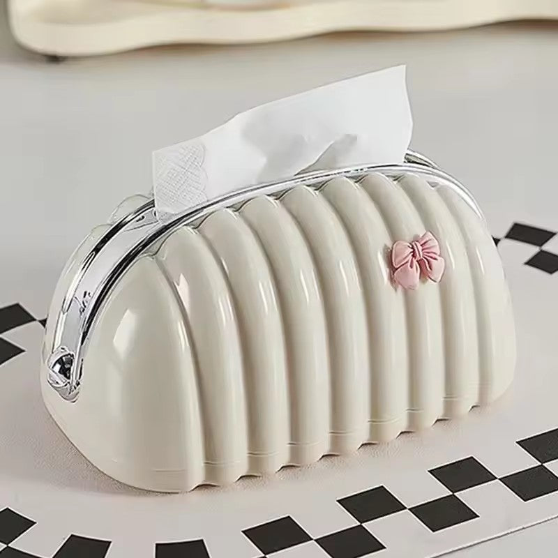 Shell Tissue Box With Tissues Papper π