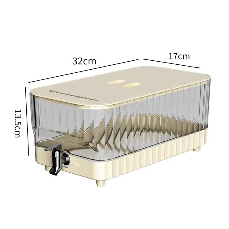 Beverage Dispenser Luxury Silver Bottom 5.3L.