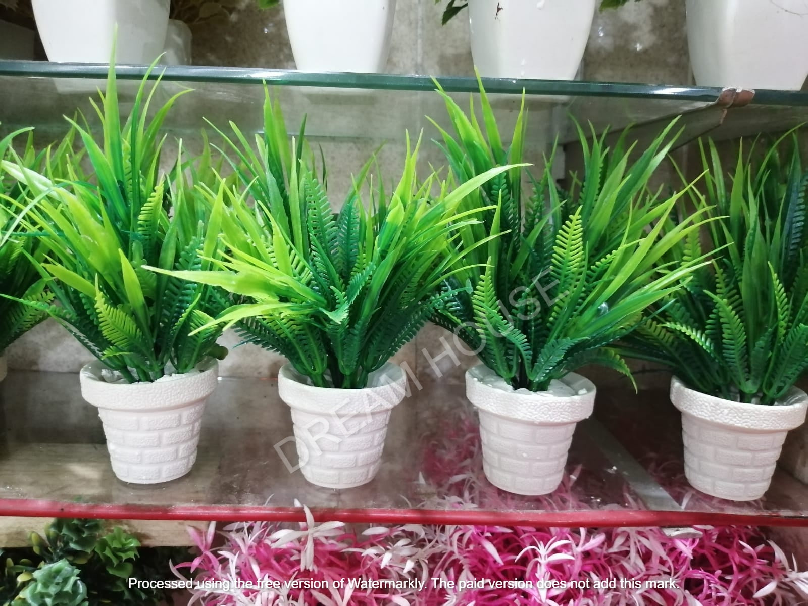 Mini Artificial Flowers & Plants Pack OF 4