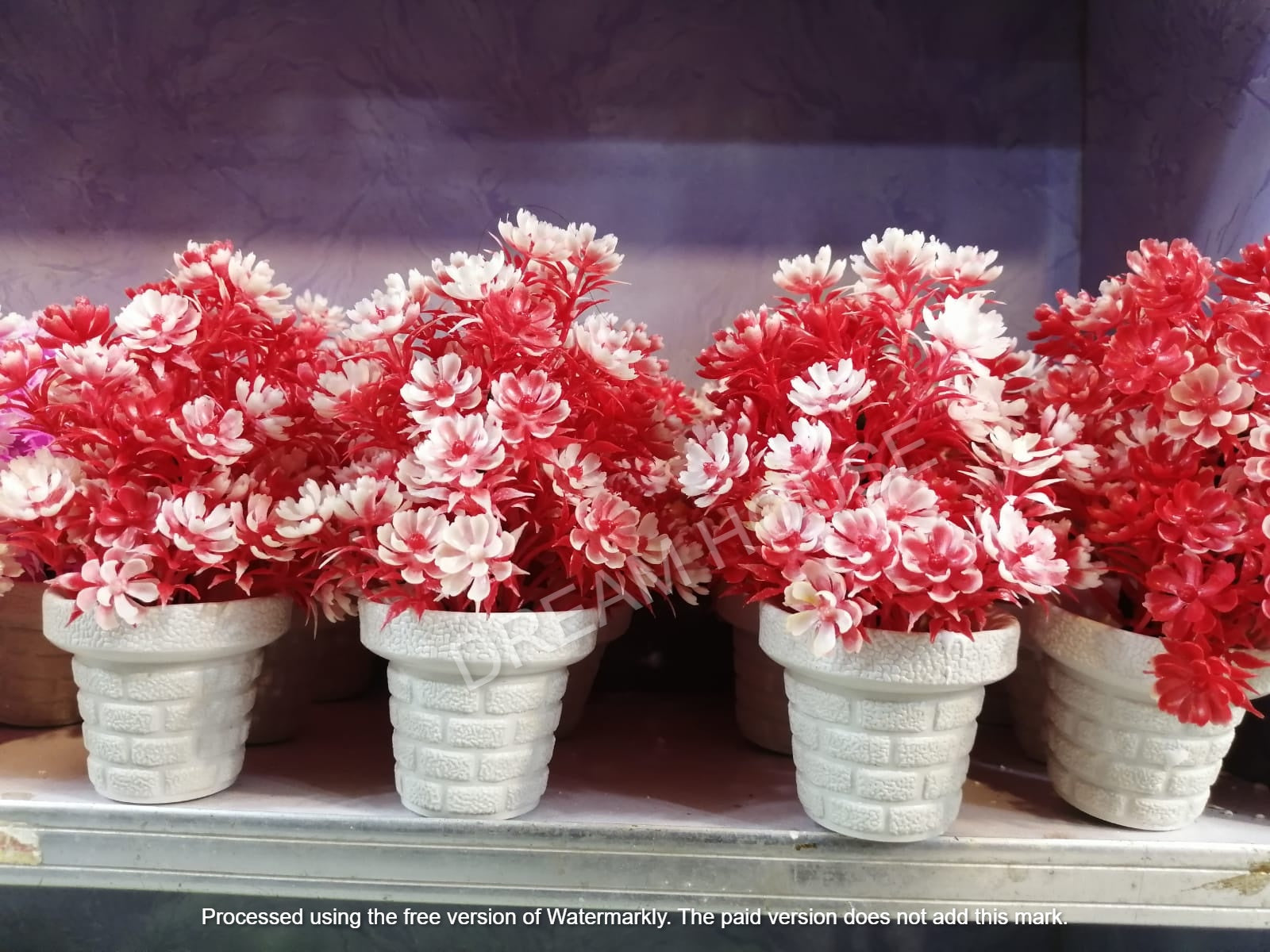 Mini Artificial Flowers & Plants Pack OF 4