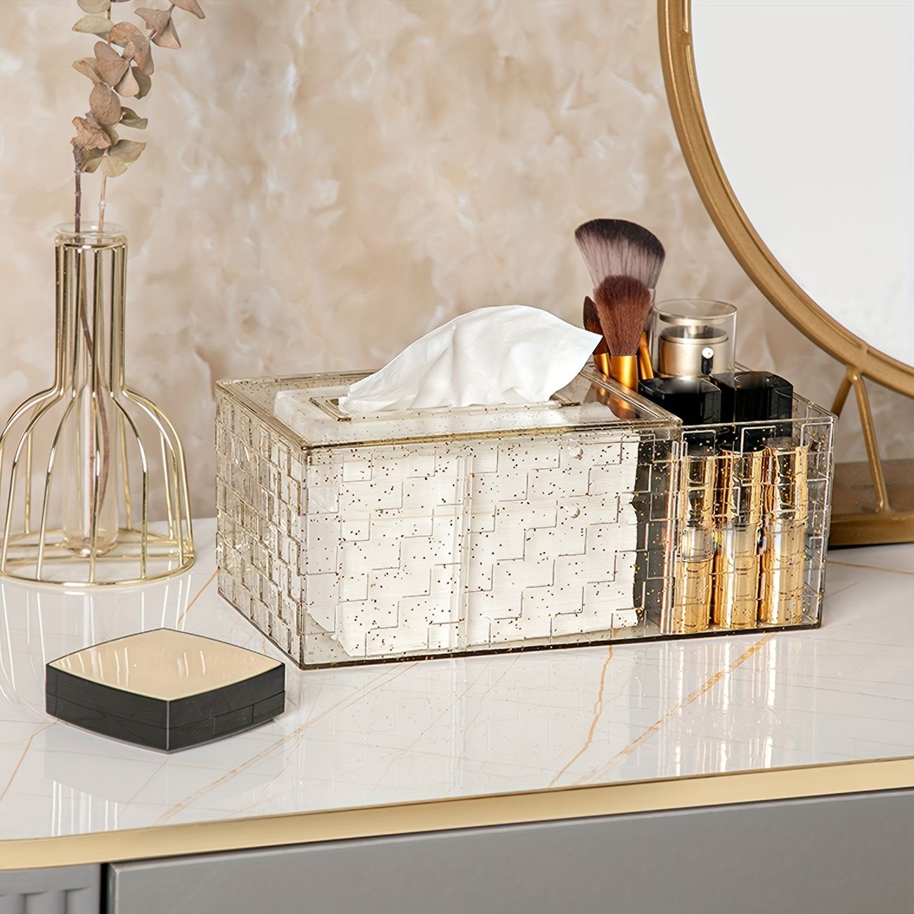 Acrylic Sparkling Tissue Holder
