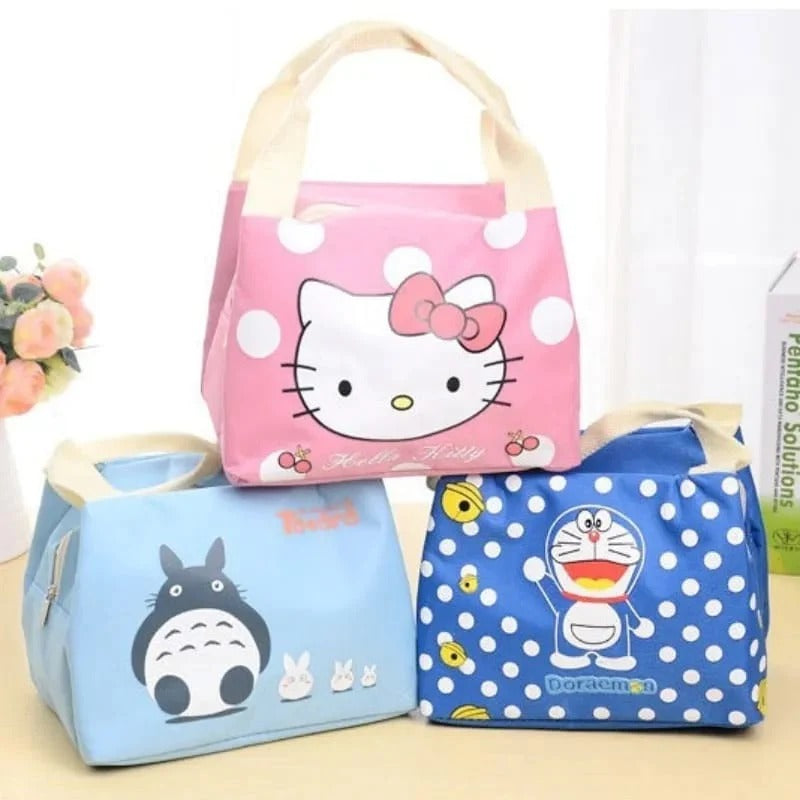 Portable Cartoon Lunch Box Thermal Picnic Food Insulation Bag