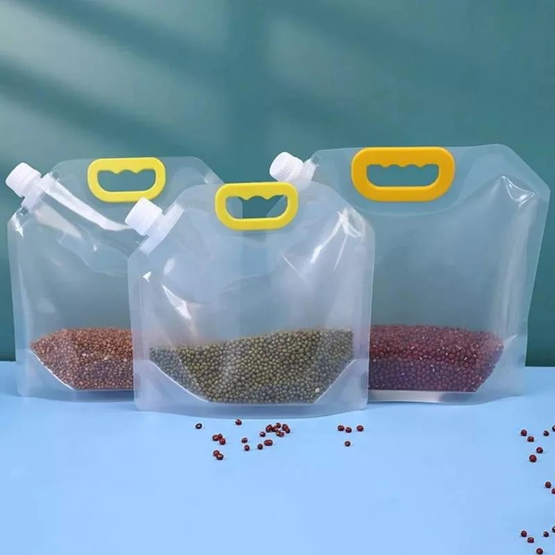 1 Pcs Sealed Storage Bags, , Transparent Grain Storage Bags