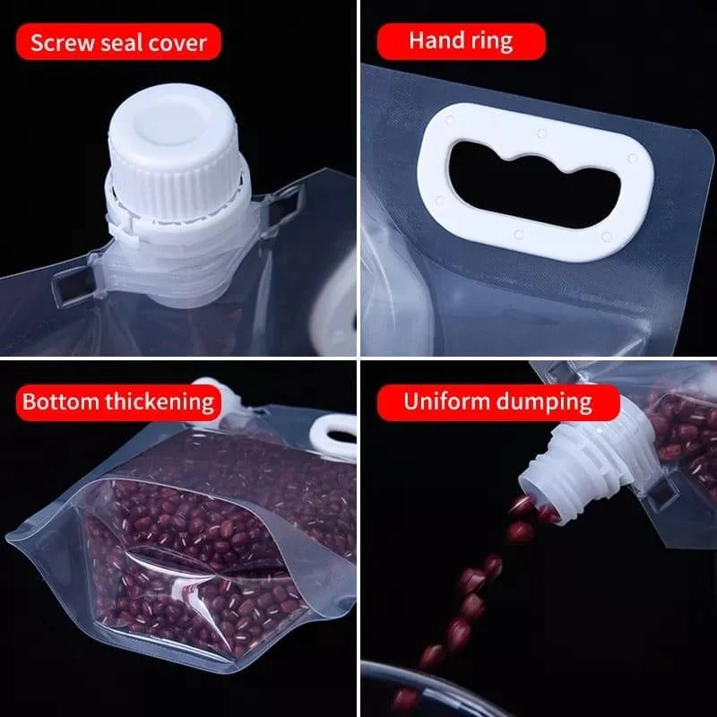 1 Pcs Sealed Storage Bags, , Transparent Grain Storage Bags