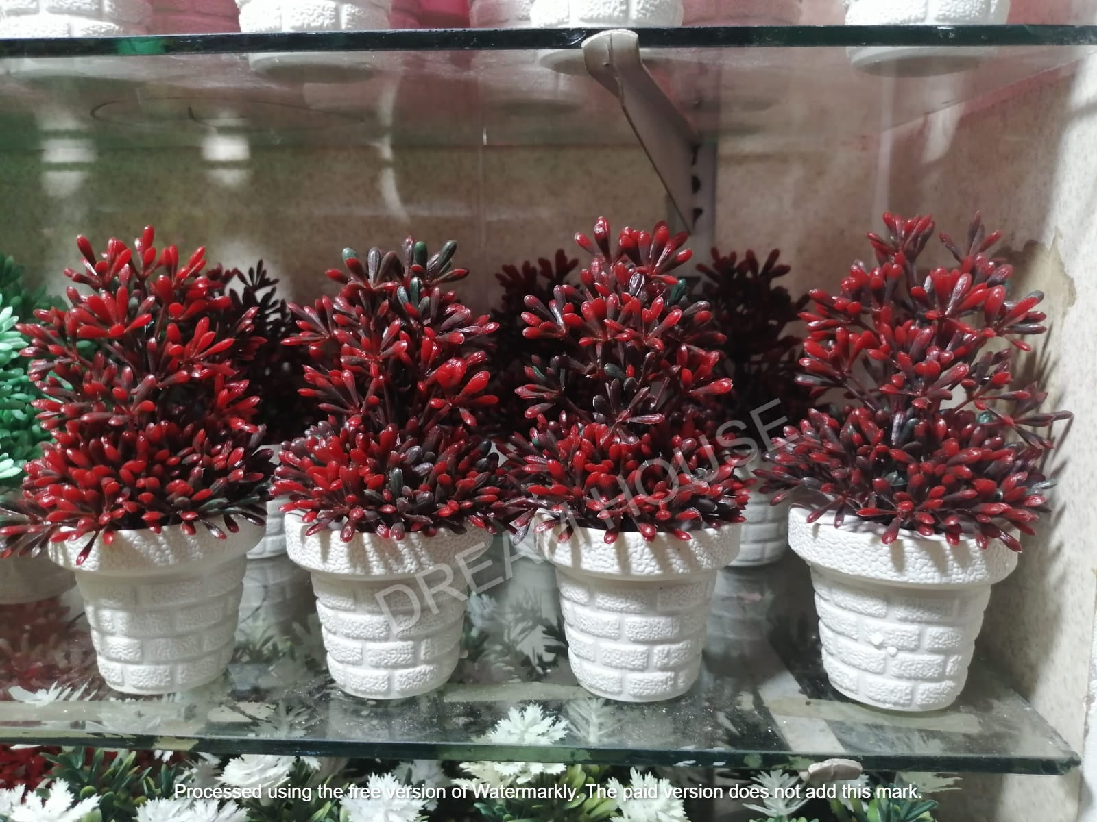 Mini Artificial Flowers & Plants Pack OF 4