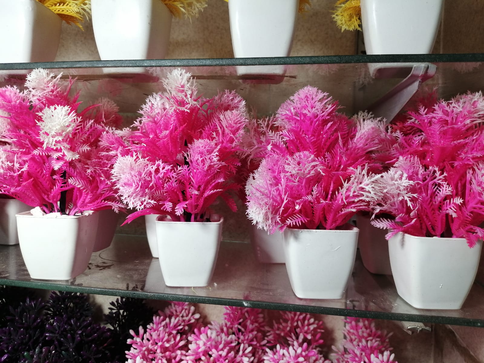 Mini Artificial Flowers & Plants Pack OF 4