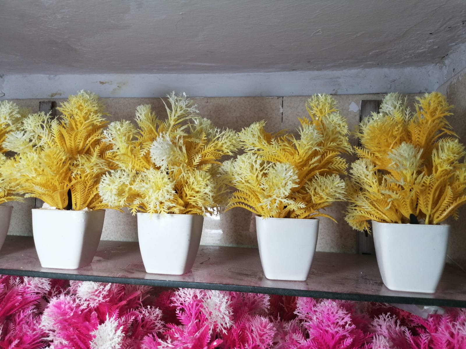 Mini Artificial Flowers & Plants Pack OF 4