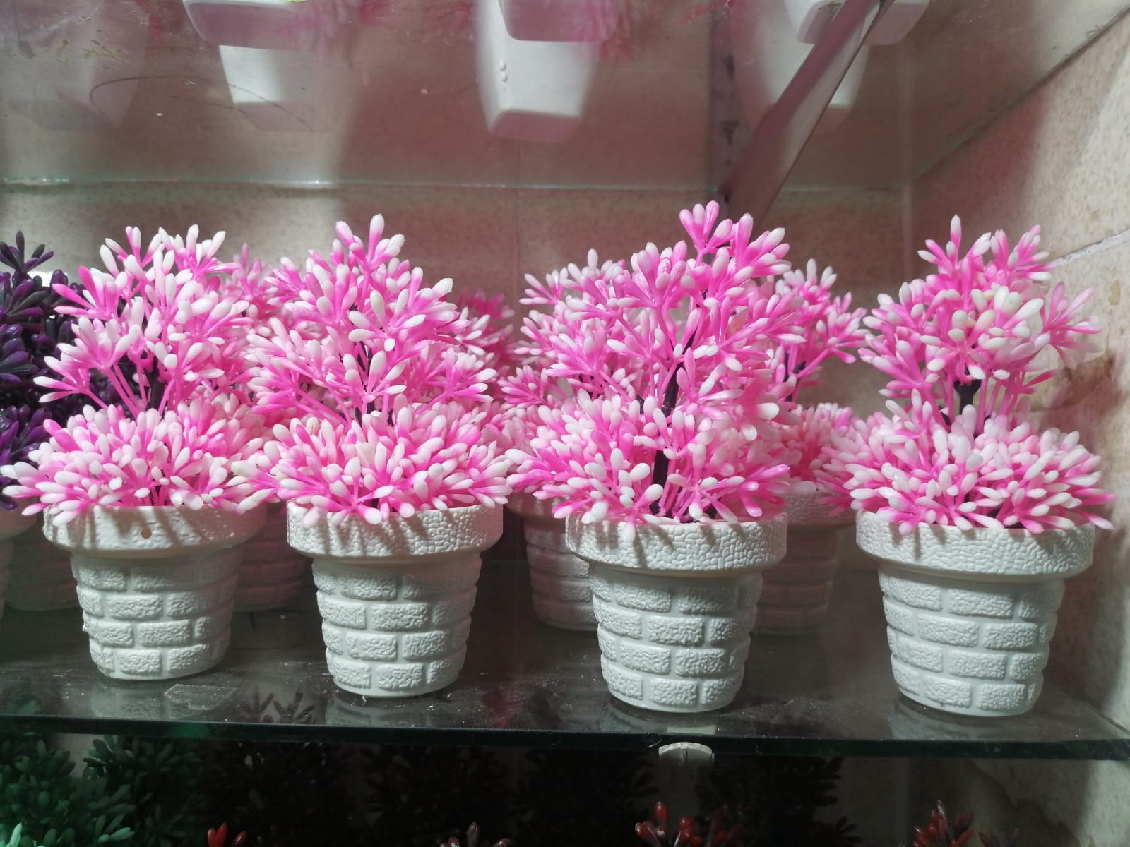 Mini Artificial Flowers & Plants Pack OF 4