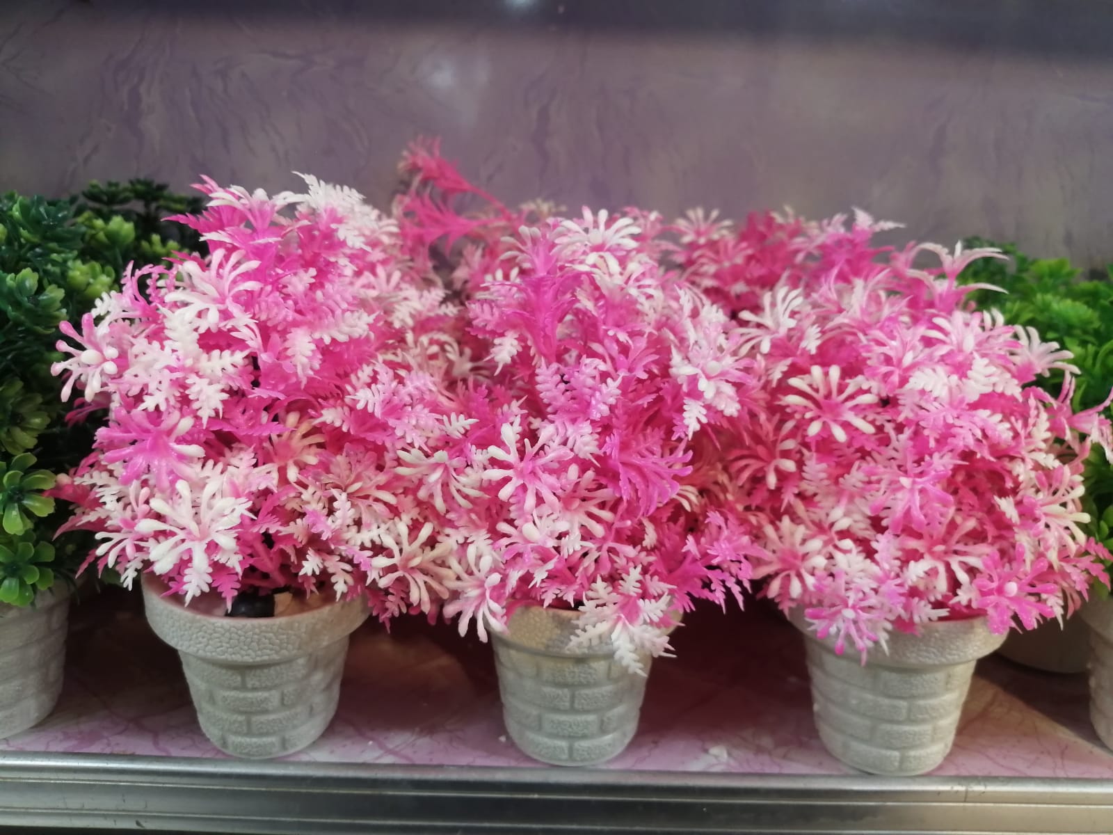 Mini Artificial Flowers & Plants Pack OF 4