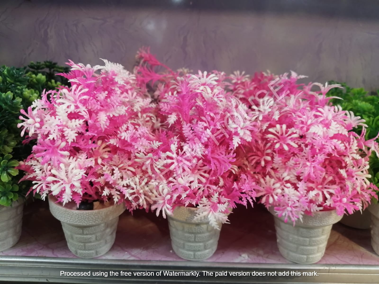 Mini Artificial Flowers & Plants Pack OF 4