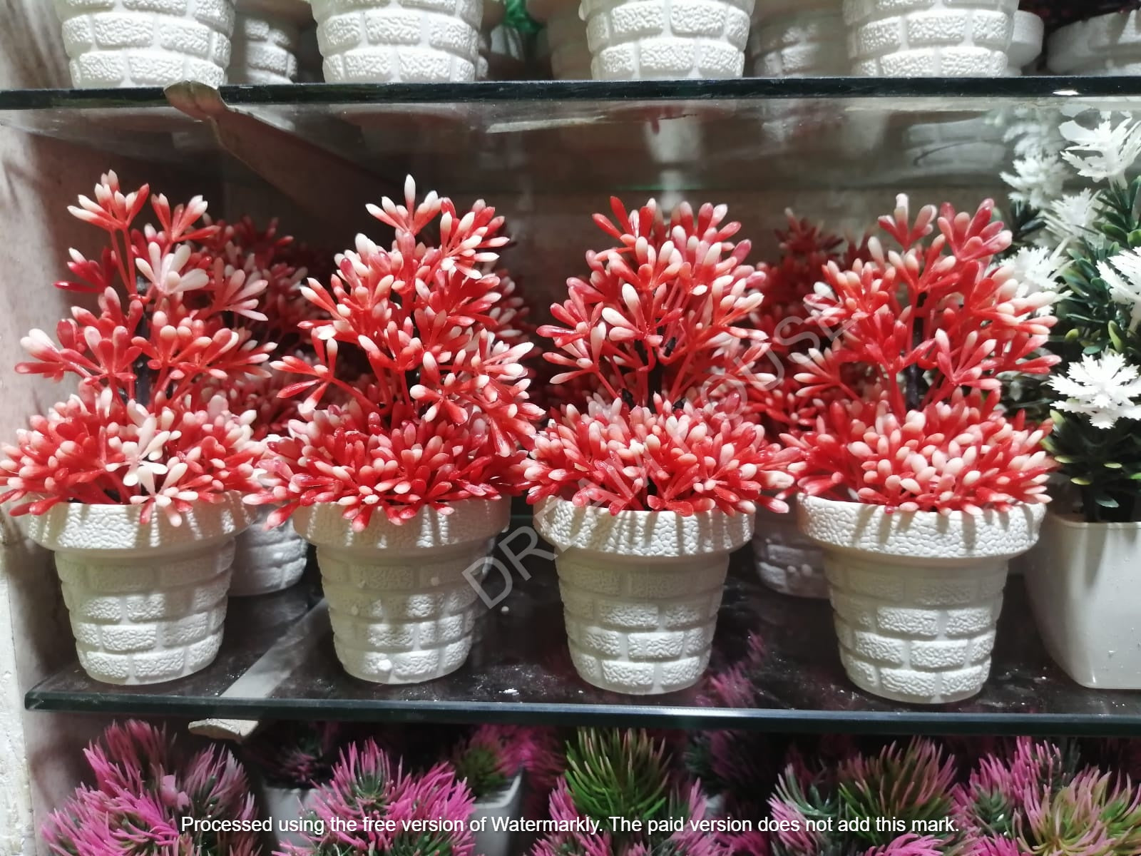Mini Artificial Flowers & Plants Pack OF 4