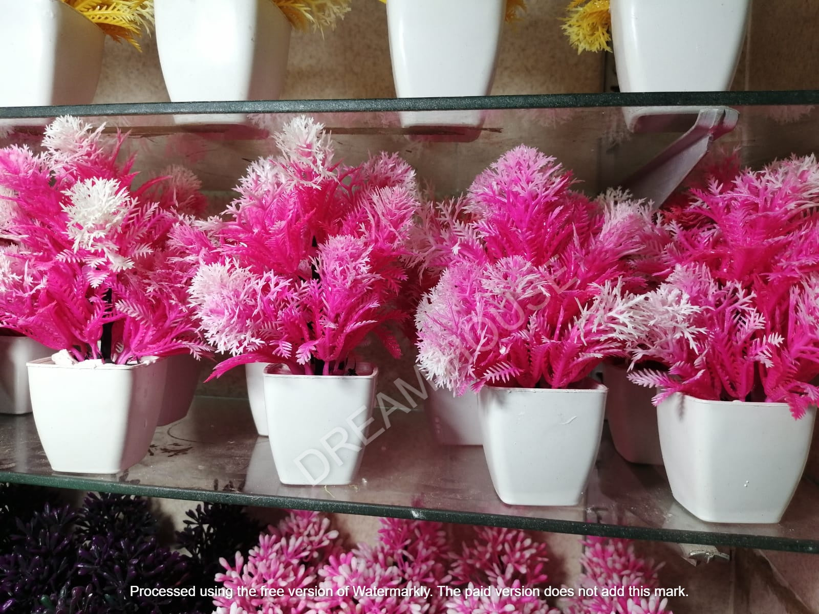 Mini Artificial Flowers & Plants Pack OF 4