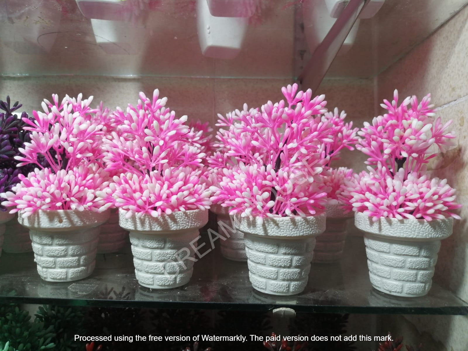 Mini Artificial Flowers & Plants Pack OF 4