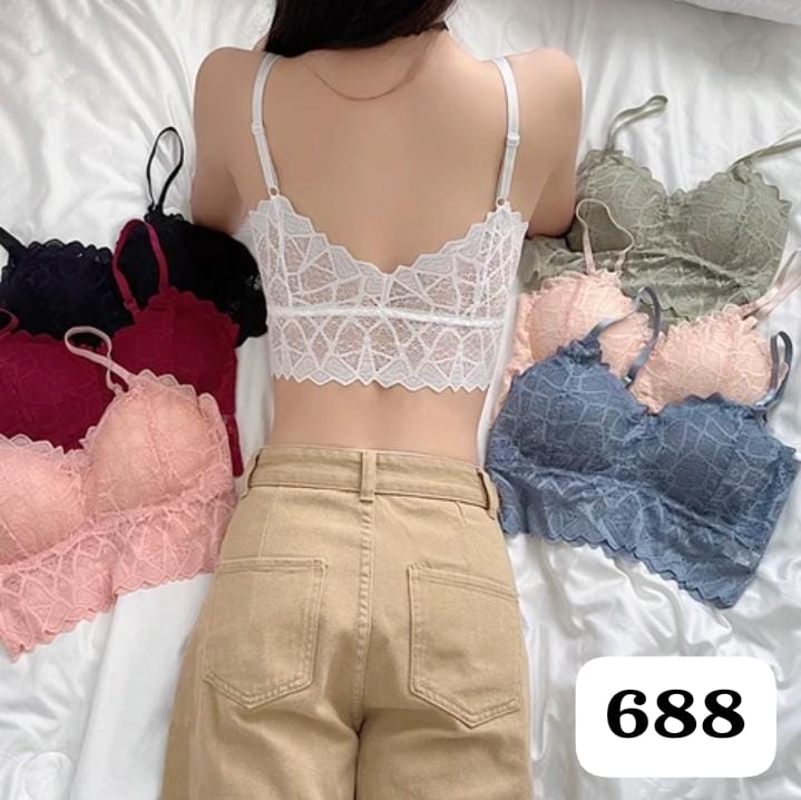 WOMENS LACE FLORAL BRALETTE BRALET. BRA/PANTY SET.