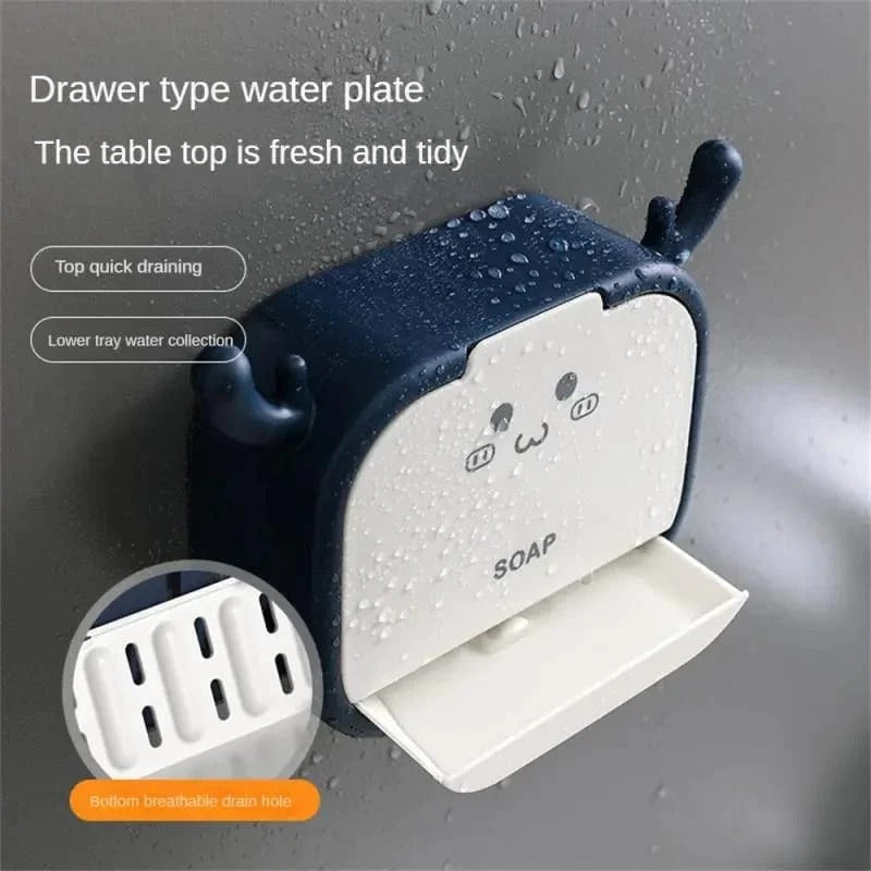 Flip Lid Drain Soap Box