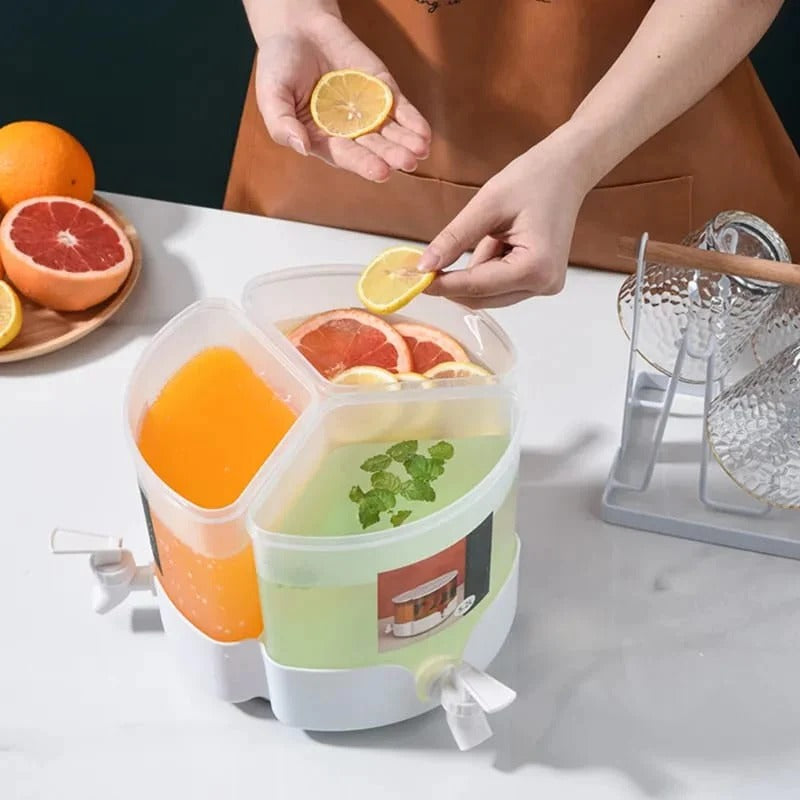 3 Tanks Cold Beverage Dispenser 5.2L