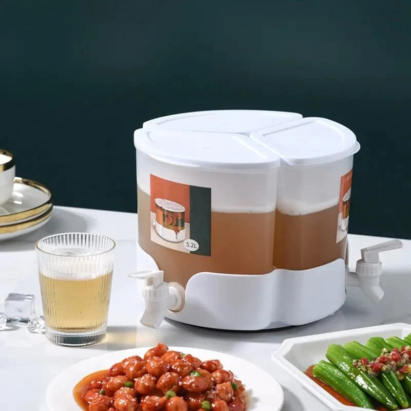 3 Tanks Cold Beverage Dispenser 5.2L