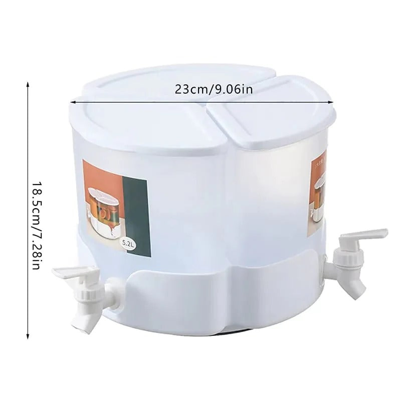 3 Tanks Cold Beverage Dispenser 5.2L