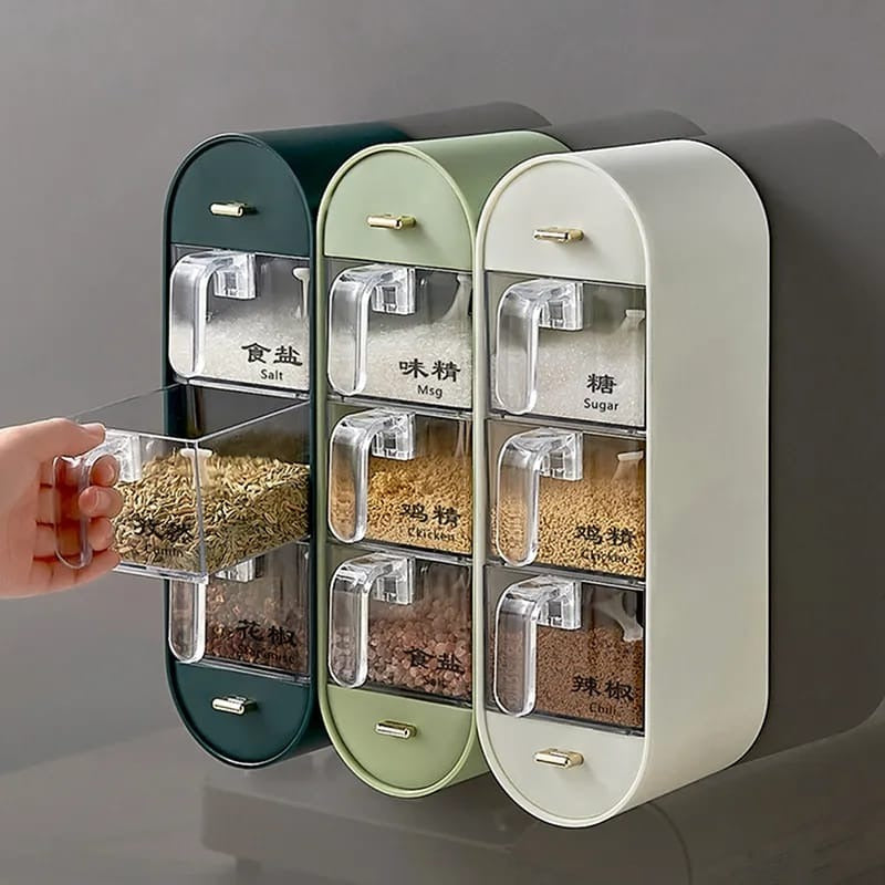 5 Grid Seasoning Storage Rack