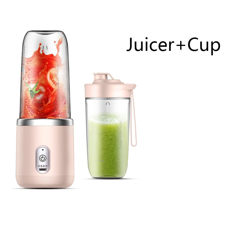 6 Blades Portable Juicer Small Electric Juicer