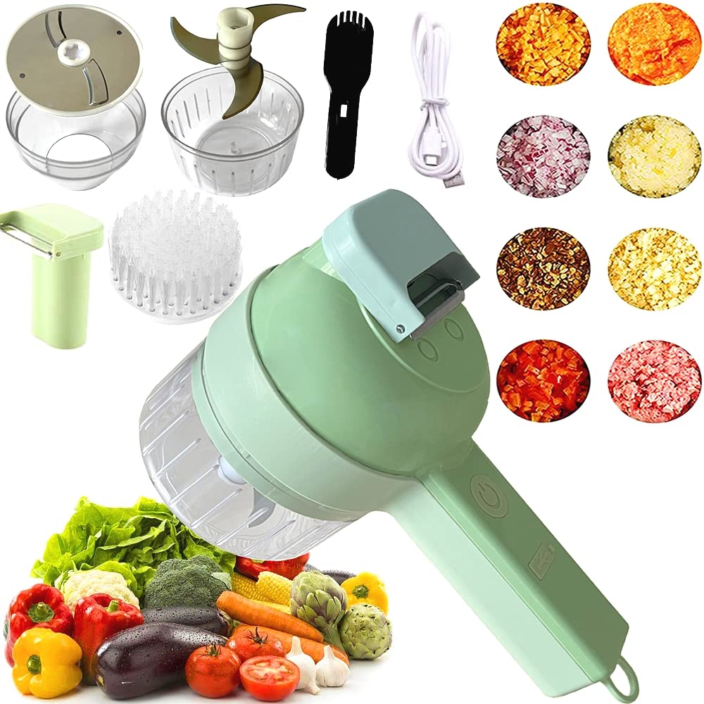 Electric Vegetable Cutter 4 In 1
