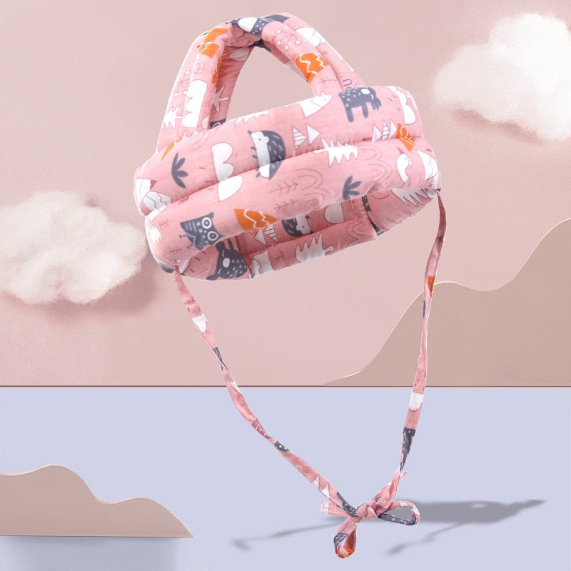 Baby toddler anti-collision cap Adjustable child safety soft helmet Head protection artifact