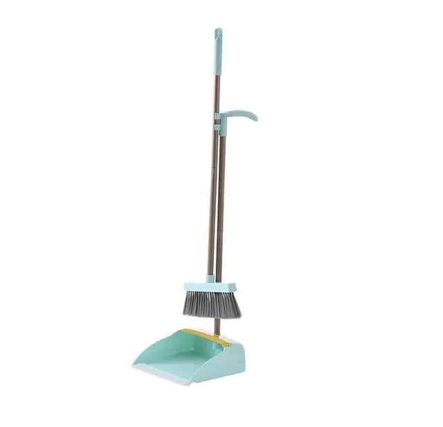 Broom and Dustpan Set for Home, 180 Degree Rotating Broom Set Indoor
