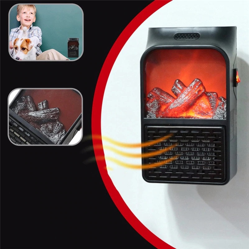 Electric Wall-Outlet Flame Heater