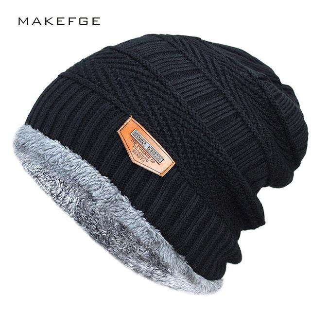Winter Skull Cap And Neck Scarf Wool Warm