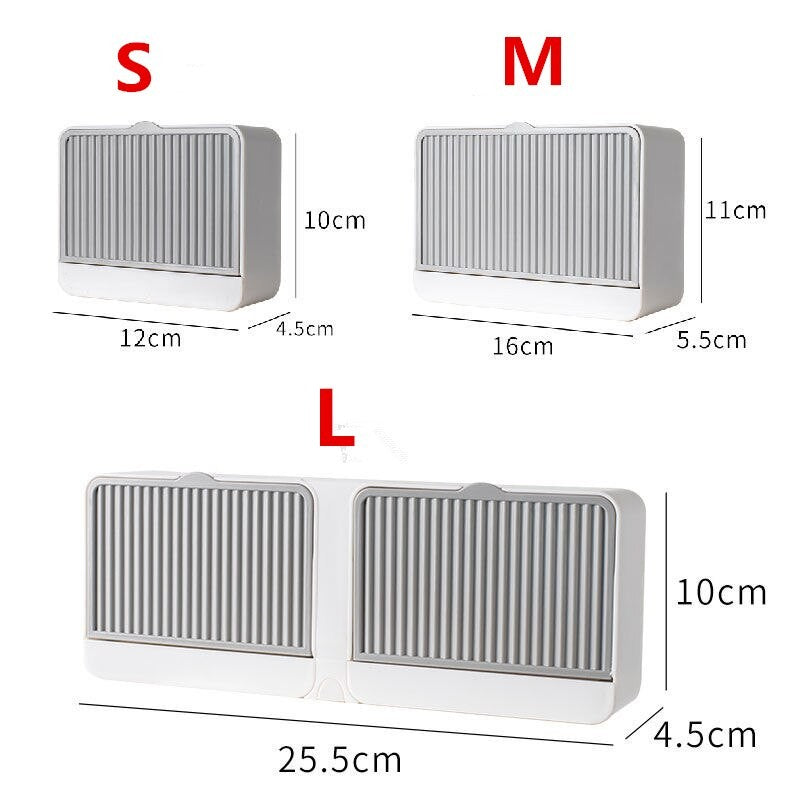 Wall-Mounted Double Creative Case Soap Dish