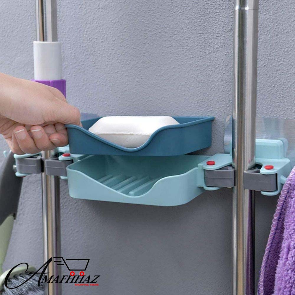 Storage Hook And Bathroom Wall Mop Holder