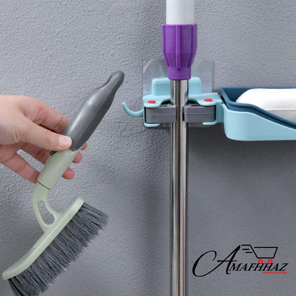 Storage Hook And Bathroom Wall Mop Holder