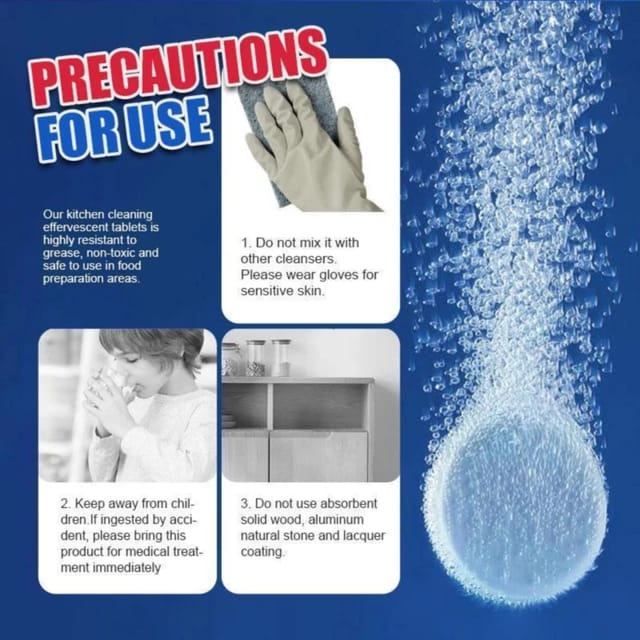 Tablet Kitchen Heavy Grease Cleaner Pack of 5