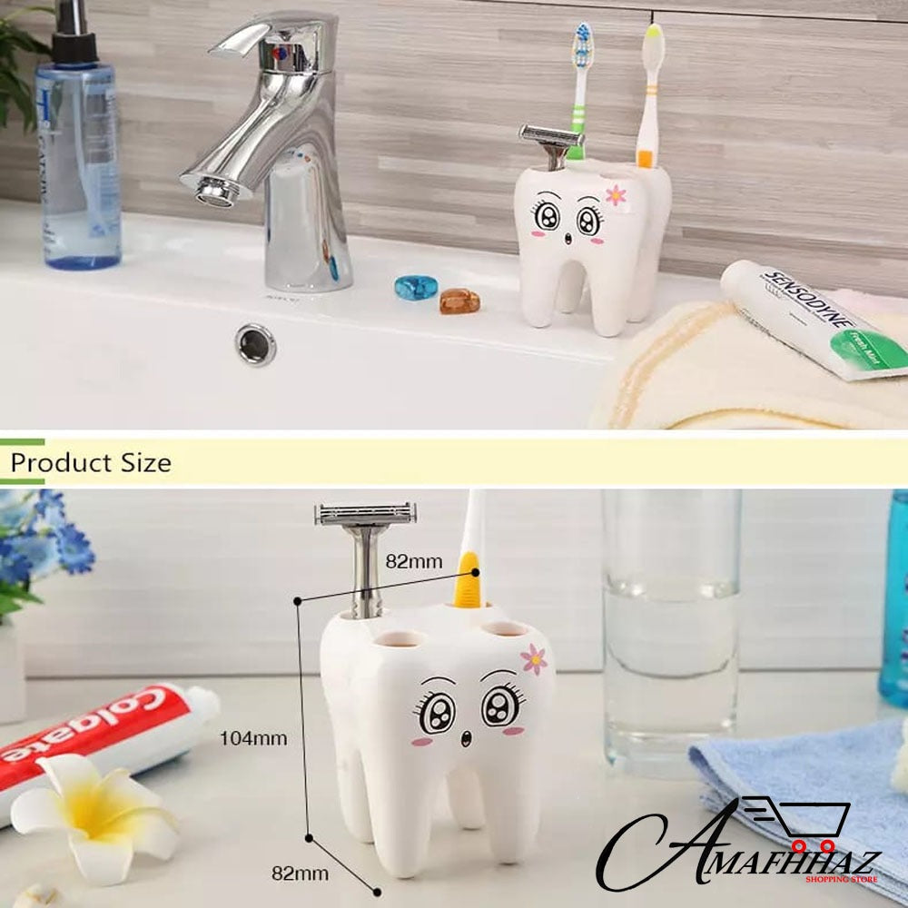 Teeth Style Toothbrush Rack