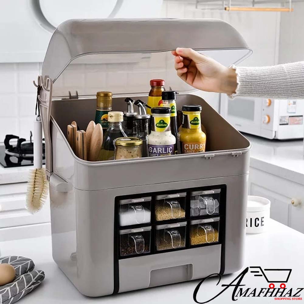 Spice Jar Storage Box