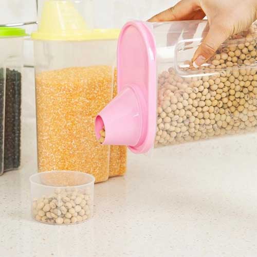 Small Grain Jar With Major Cup