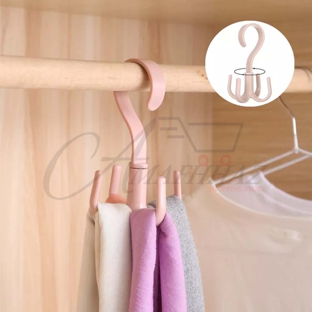 Pack of 2 Multi-purpose Rotating Hanging Hook