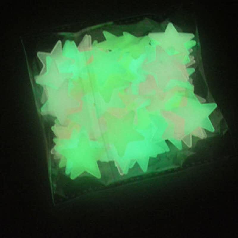 Night Glow Stars for Kids Room Pack of 100