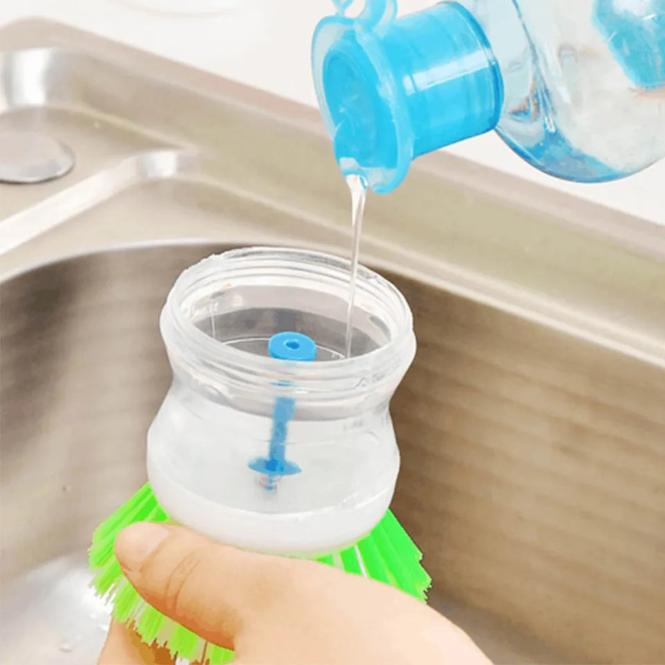 Liquid Soap Dishwasher Brush
