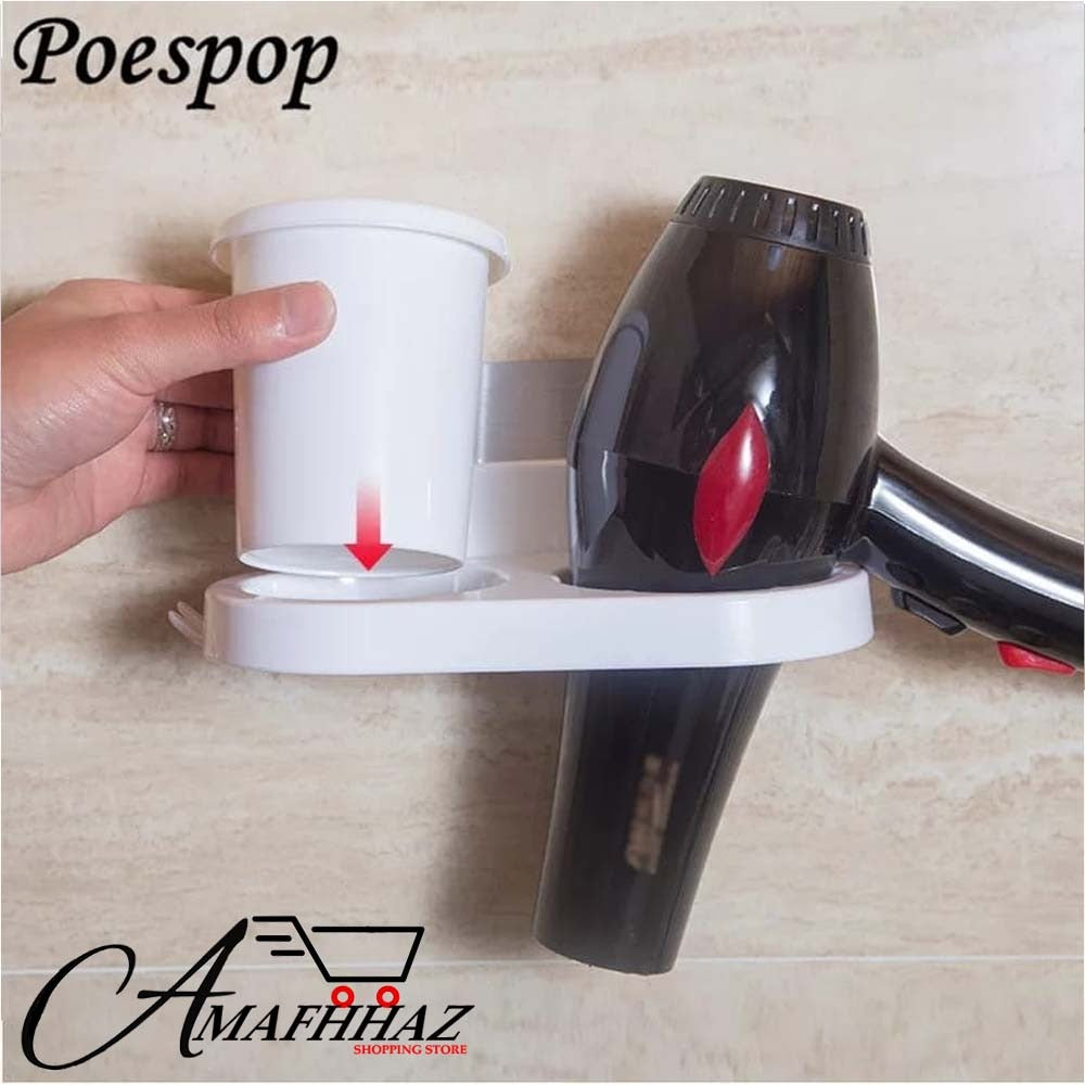 Hair Dryer Shelve Bathroom Wall