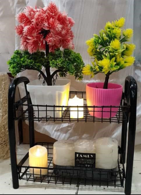Iron Cosmetic Rack 2 layer