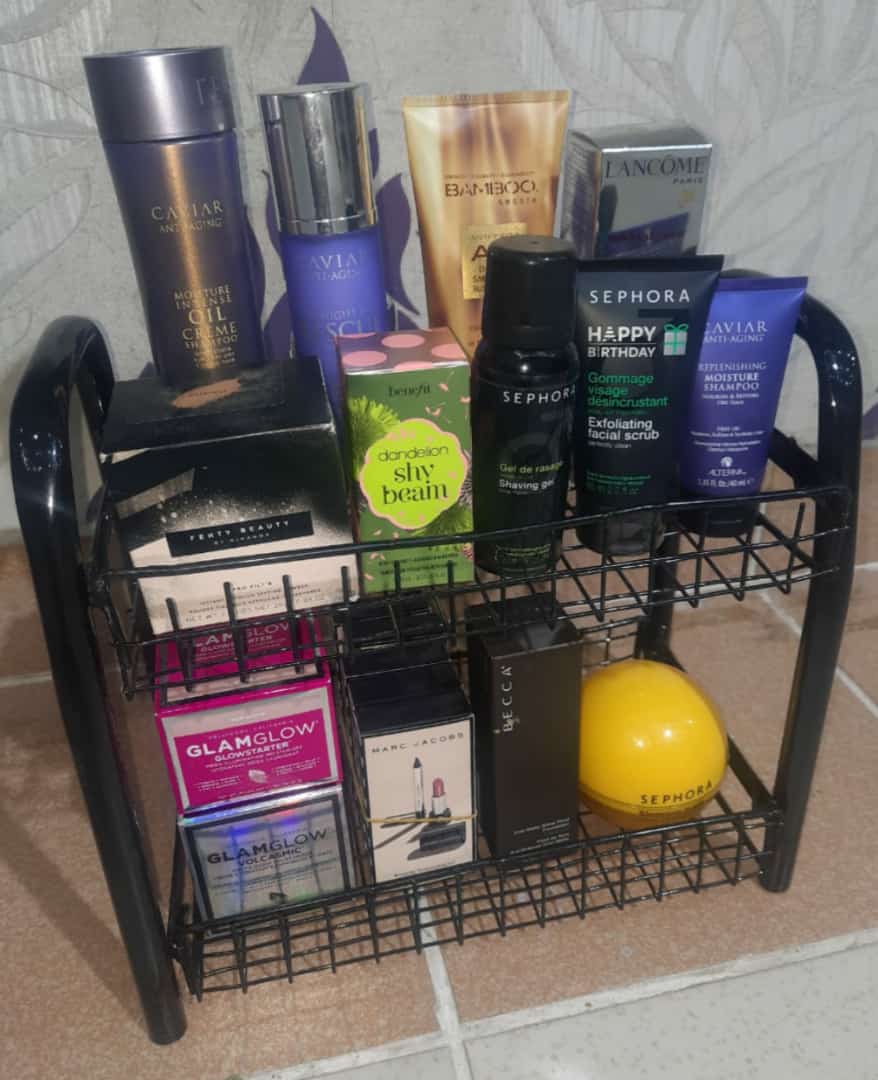 Iron Cosmetic Rack 2 layer