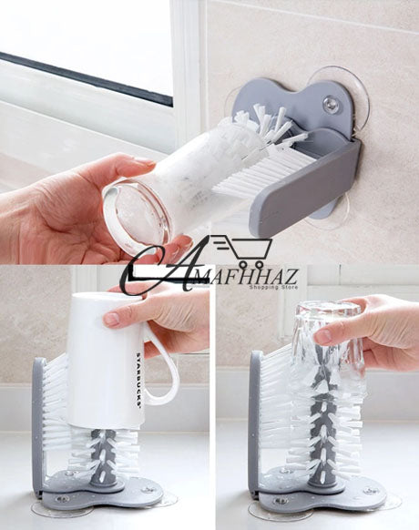 Dual Brush Glass Scrubber