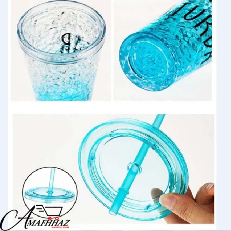 Glitter Double Freezer Ice Glass