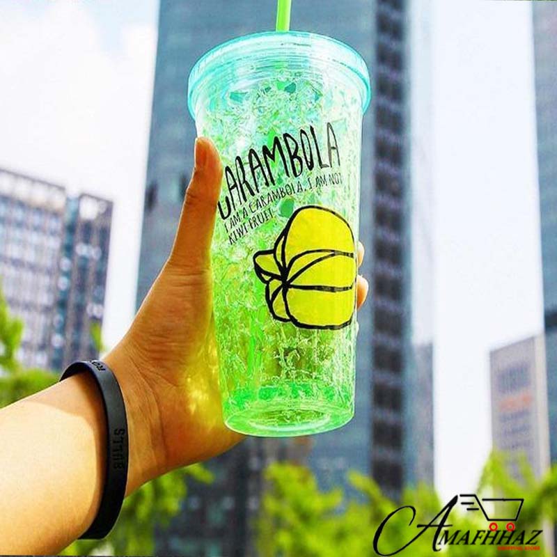 Glitter Double Freezer Ice Glass