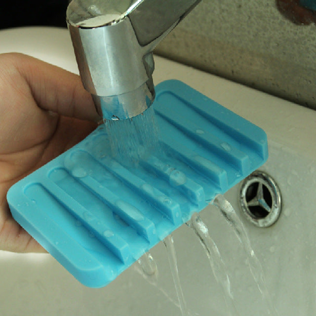 Flexible Silicone Soap And Jewelry Dish Plate Bathroom Accessories